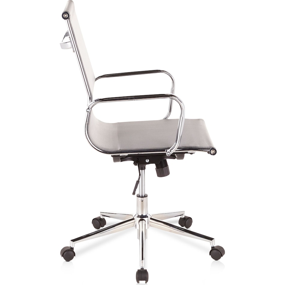bergen silver office chair   