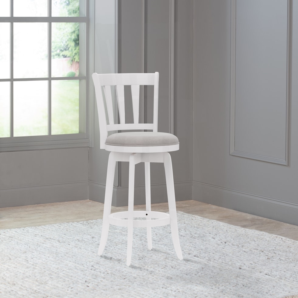 berger white bar stool   