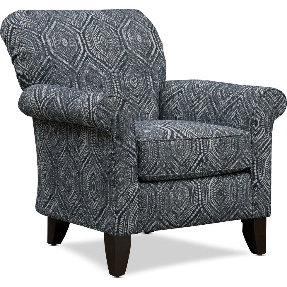 berkeley blue accent chair   