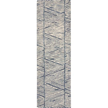 Berlin Area Rug - White/Blue