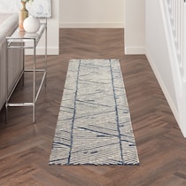 berlin white blue area rug  x    