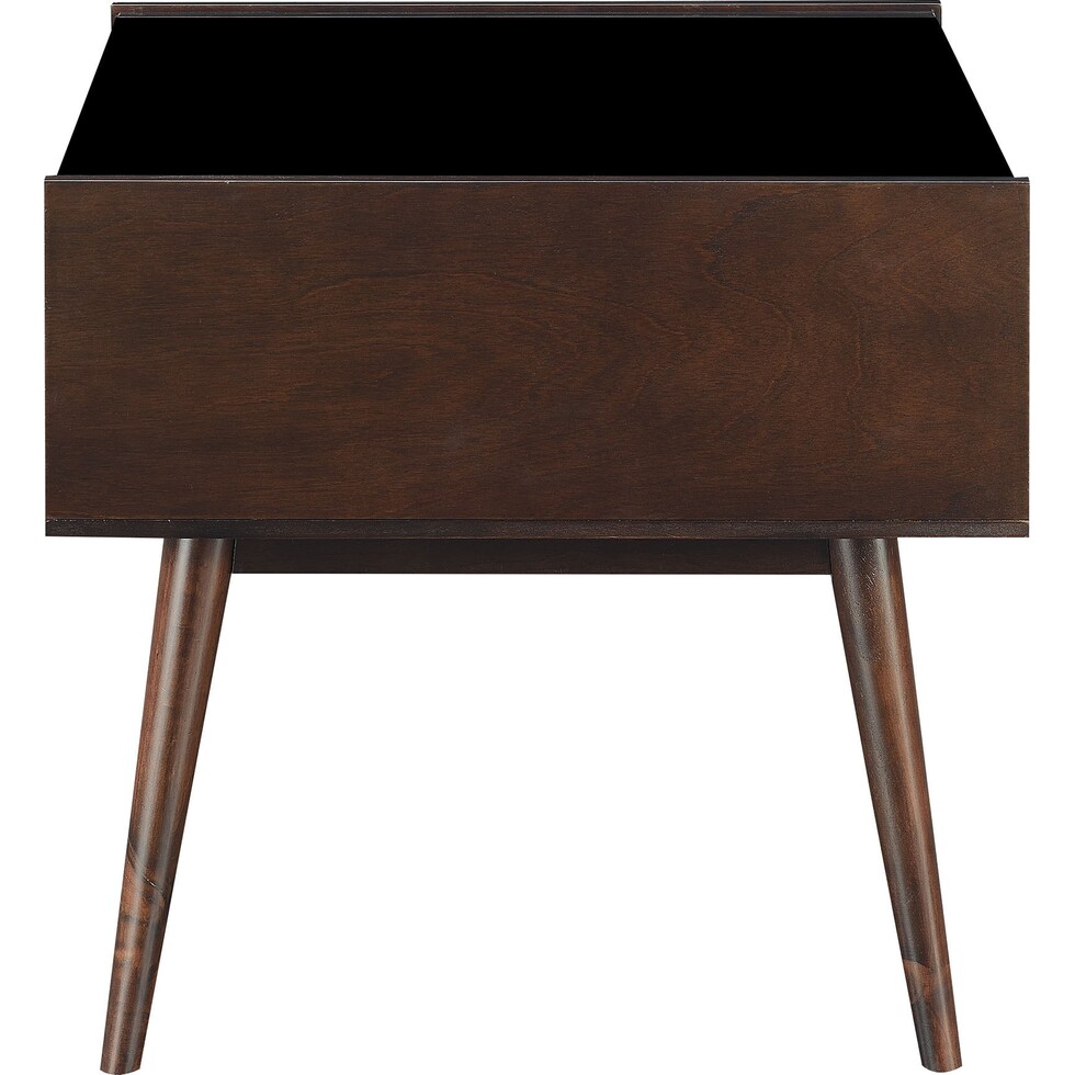 bert dark brown end table   