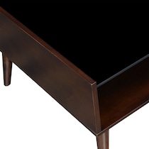 bert dark brown end table   