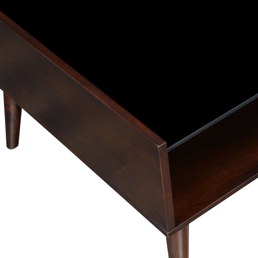 bert dark brown end table   