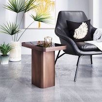 bertly black side table   