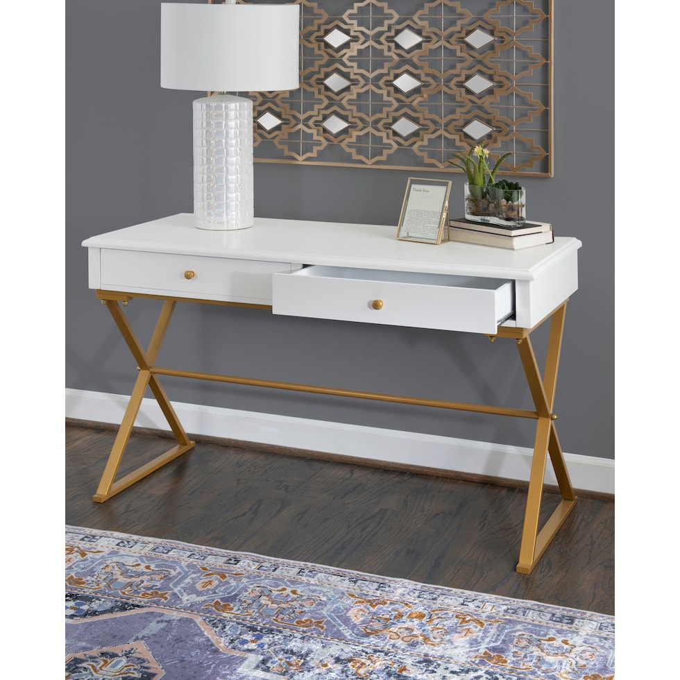 bertram white desk   