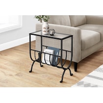 beryl glass end table   