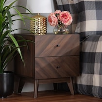 betania dark brown nightstand   