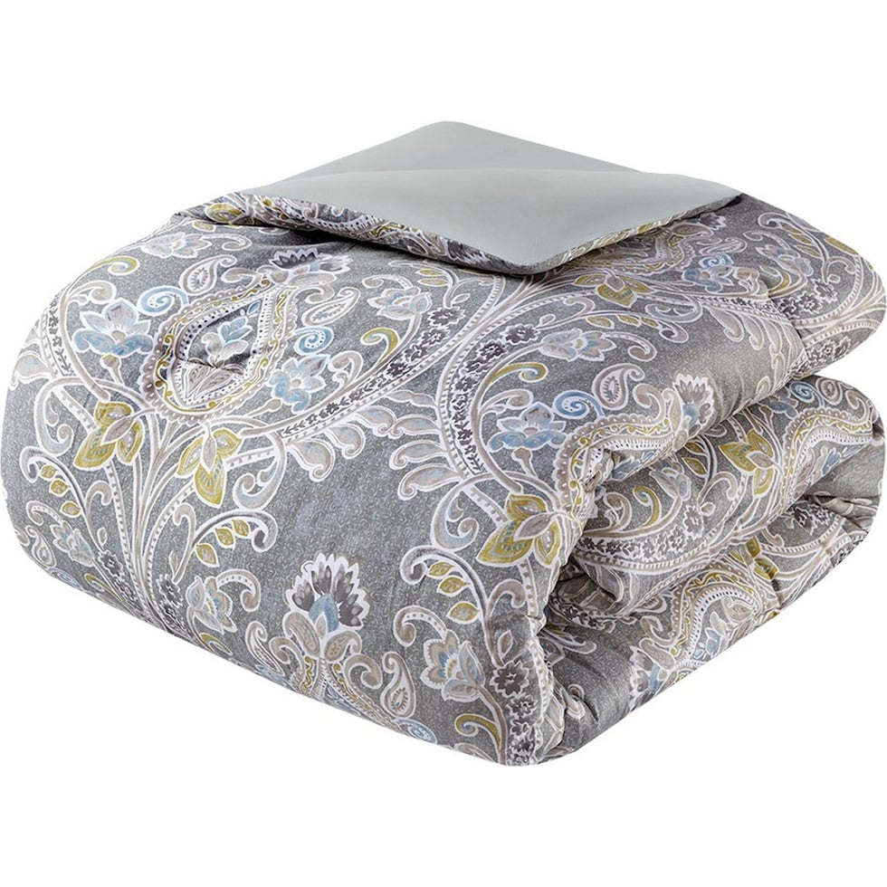 bethany gray full bedding set   