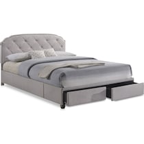 bethany gray queen storage bed   