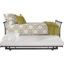 bethel black twin daybed with trundle   