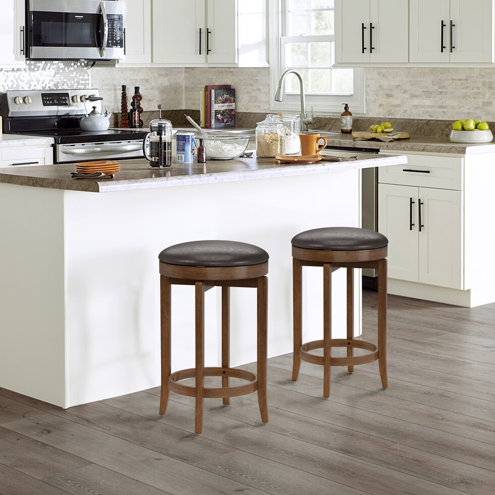 betley dark brown counter height stool   