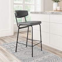 betta black counter height stool   