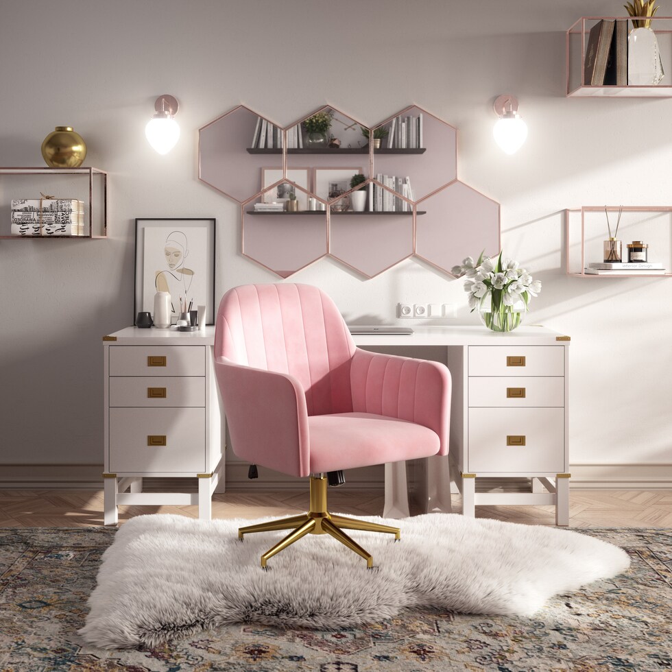 betta white desk   
