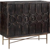 betty black accent cabinet   