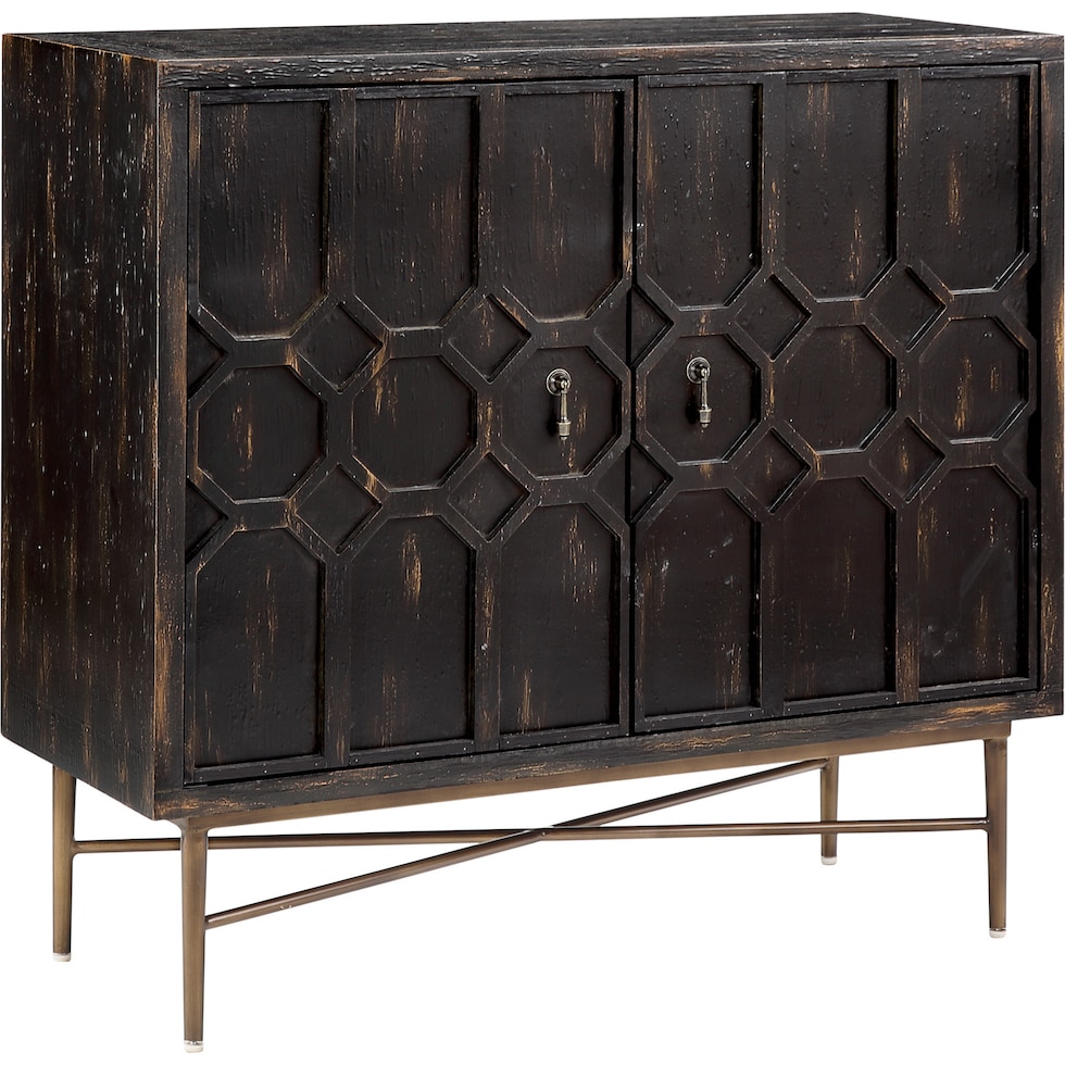 betty black accent cabinet   