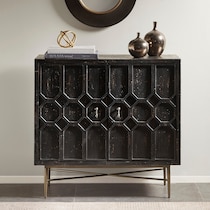 betty black accent cabinet   