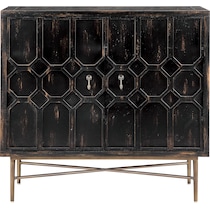 betty black accent cabinet   