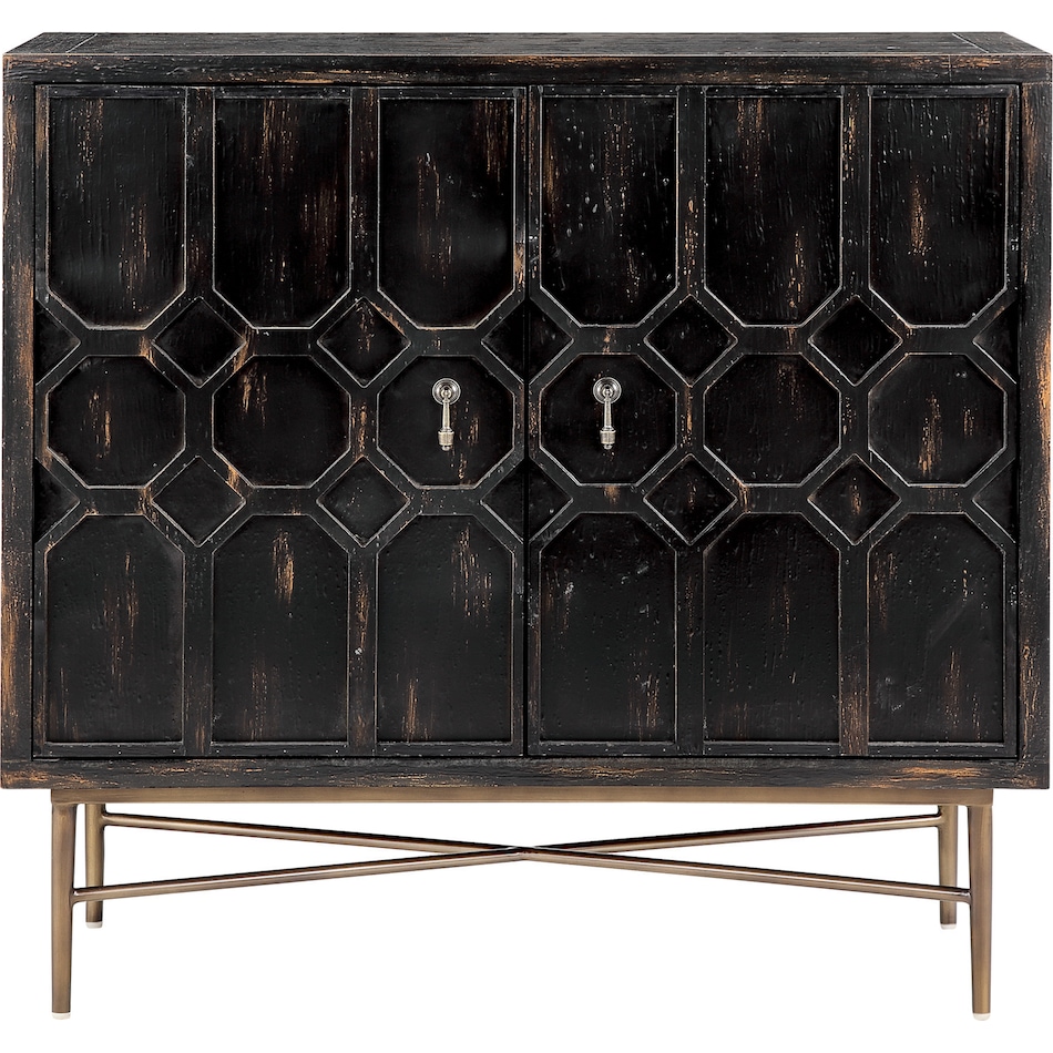 betty black accent cabinet   