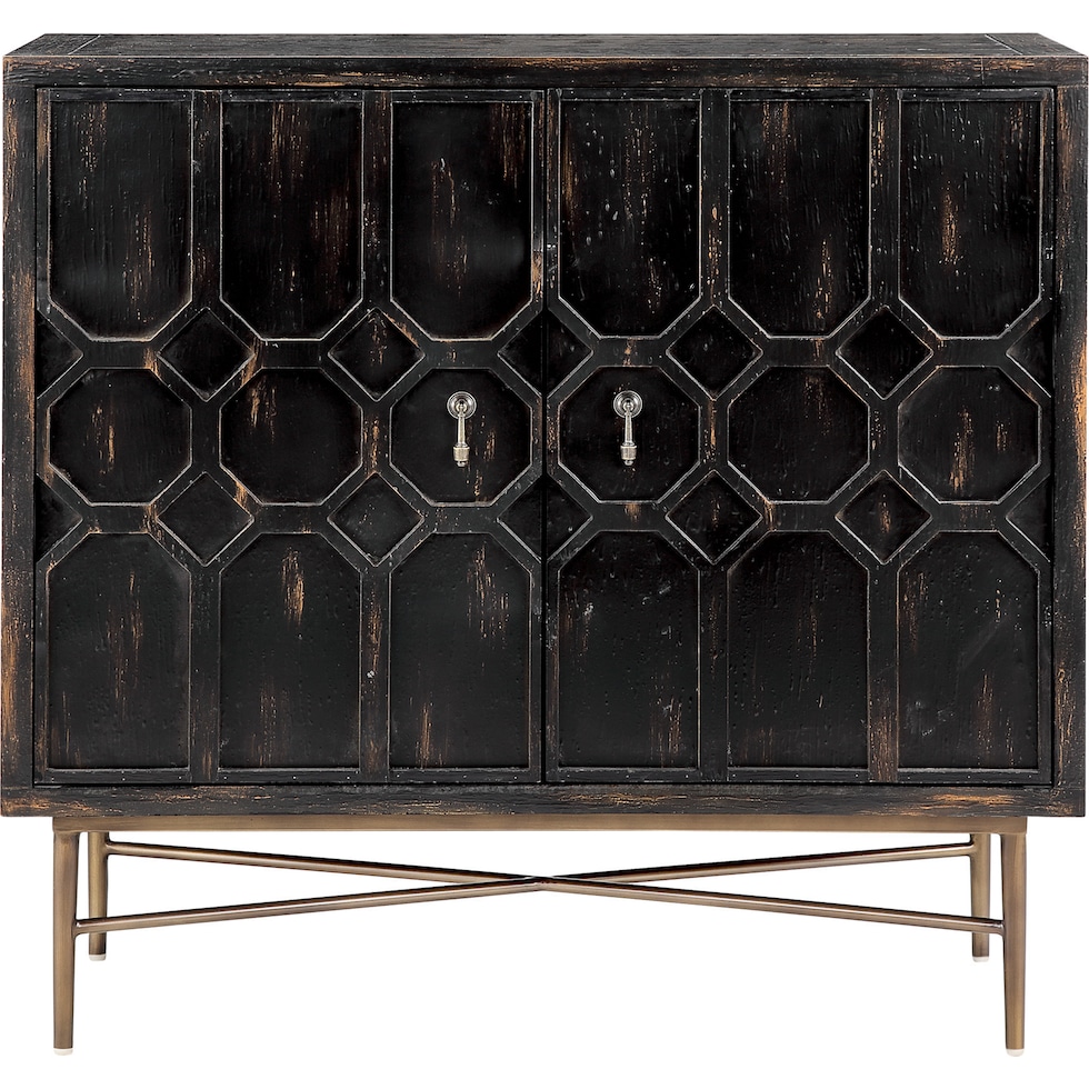 betty black accent cabinet   