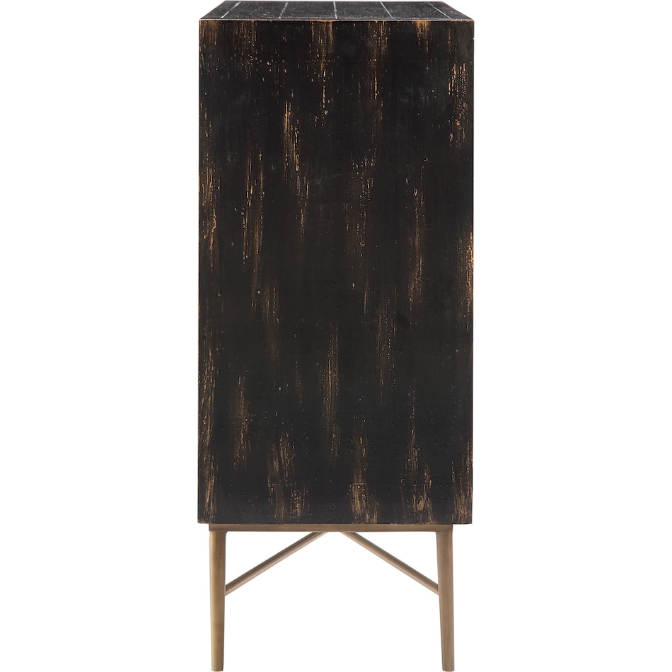 betty black accent cabinet   