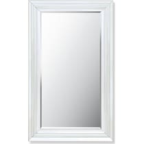 beveled silver floor mirror   