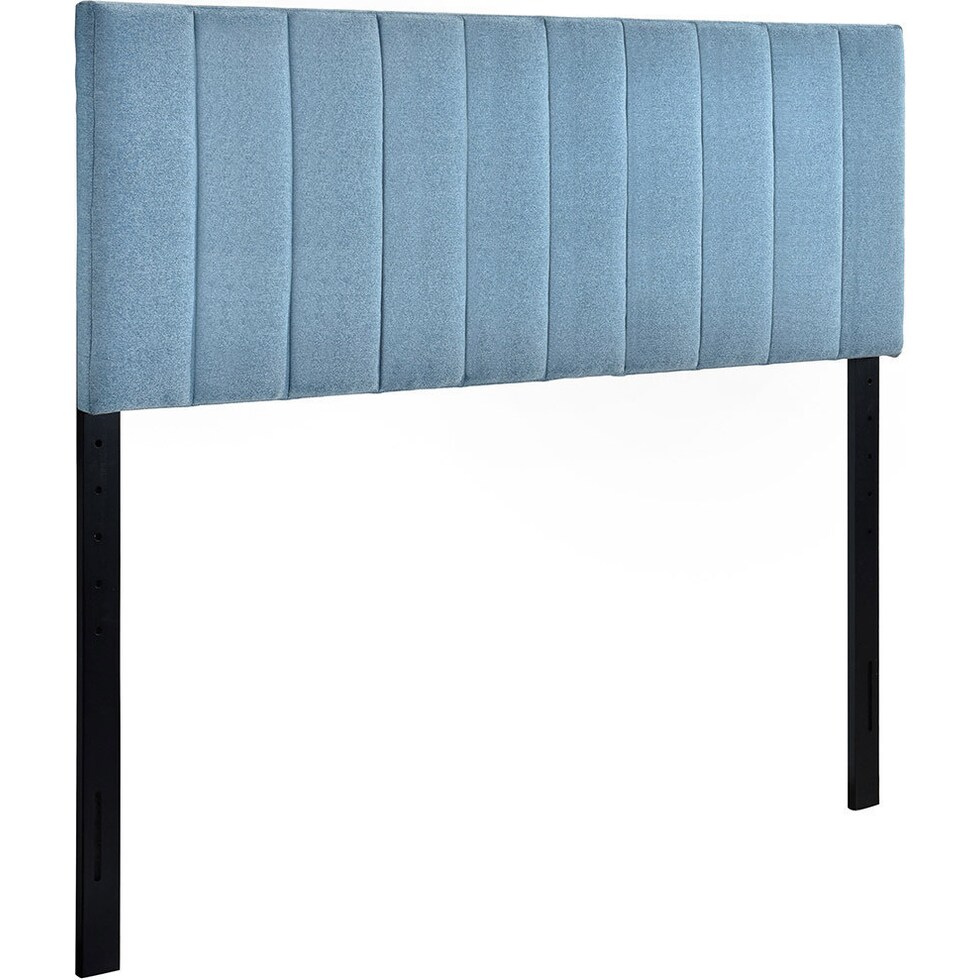 bevelyn blue queen headboard   