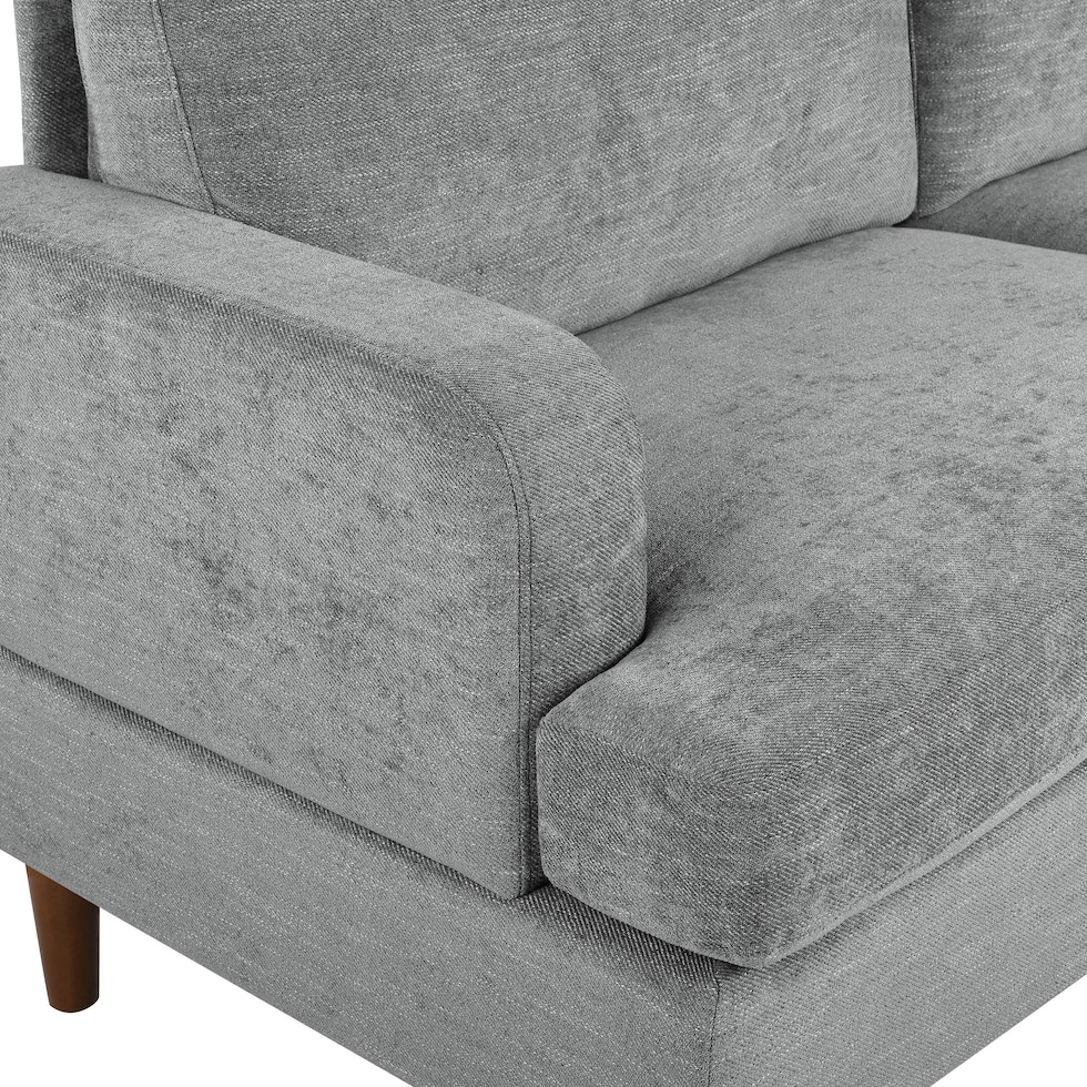 bevelyn gray accent chair   