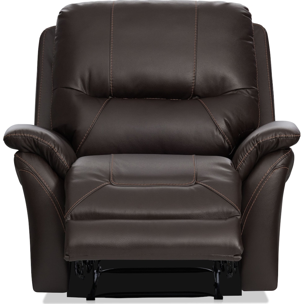 bexley dark brown recliner   