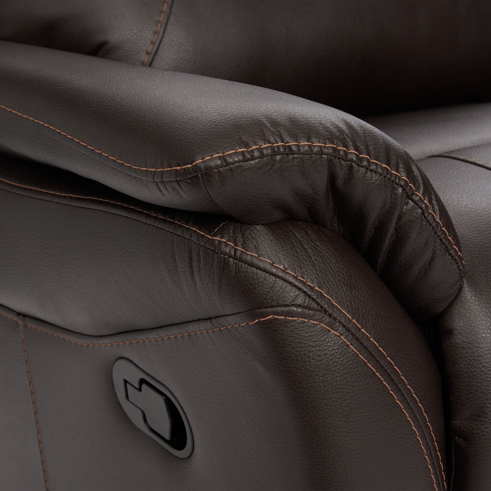bexley dark brown recliner   