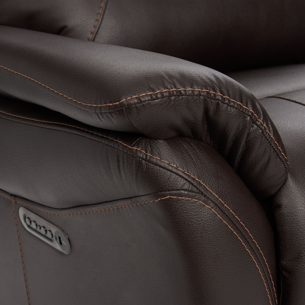 bexley dark brown recliner   