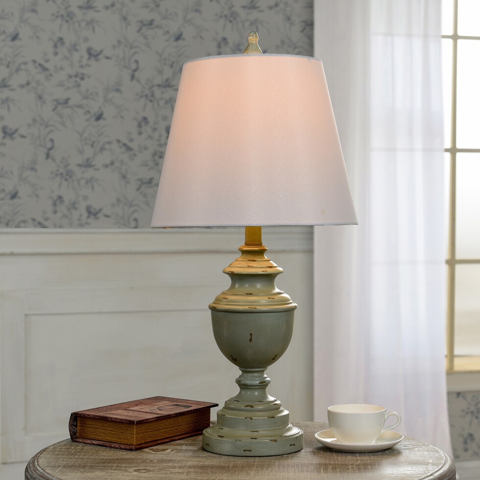 bhaskara blue table lamp   
