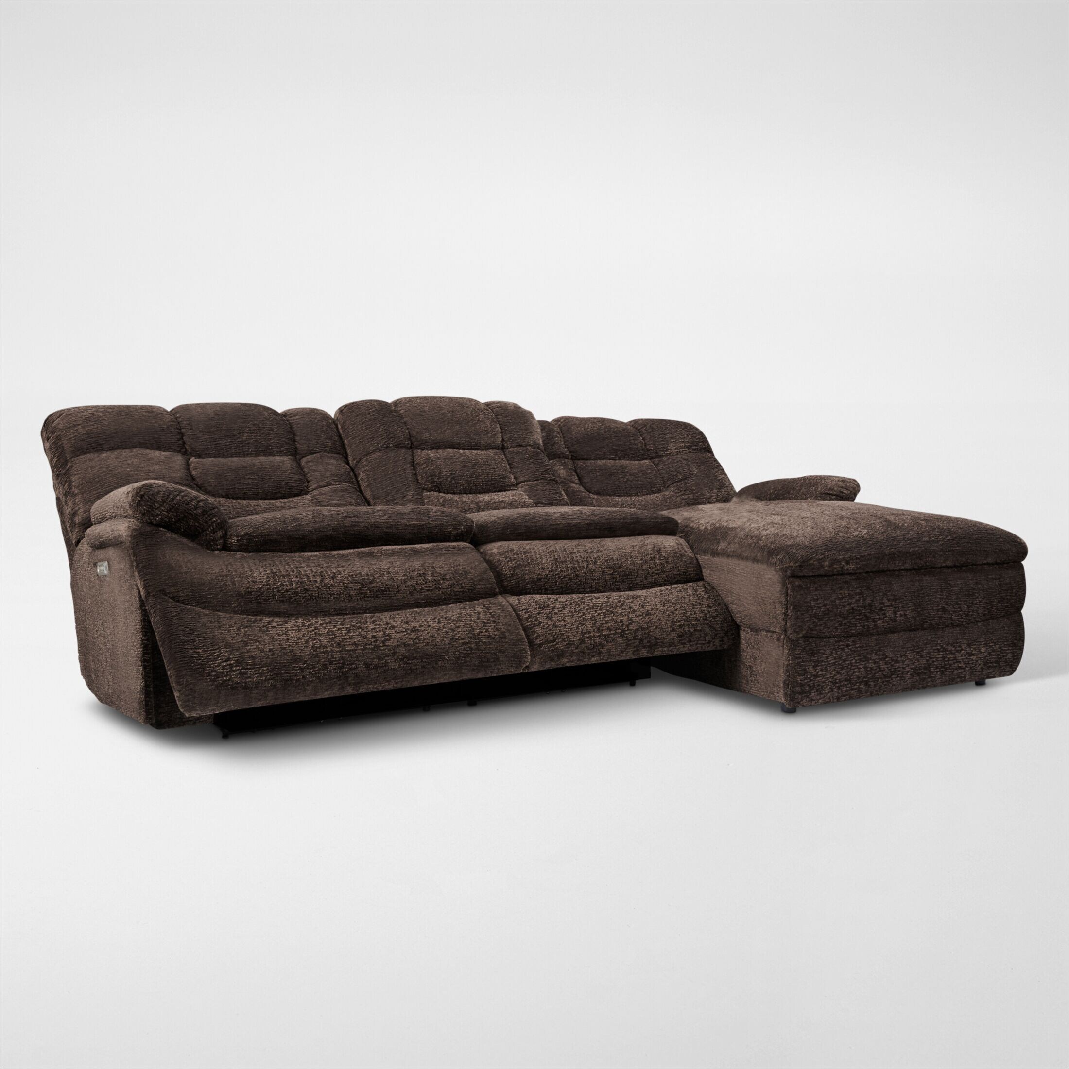 Big Softie 3-Piece Dual-Power Reclining Sectional w/ Chaise & 2