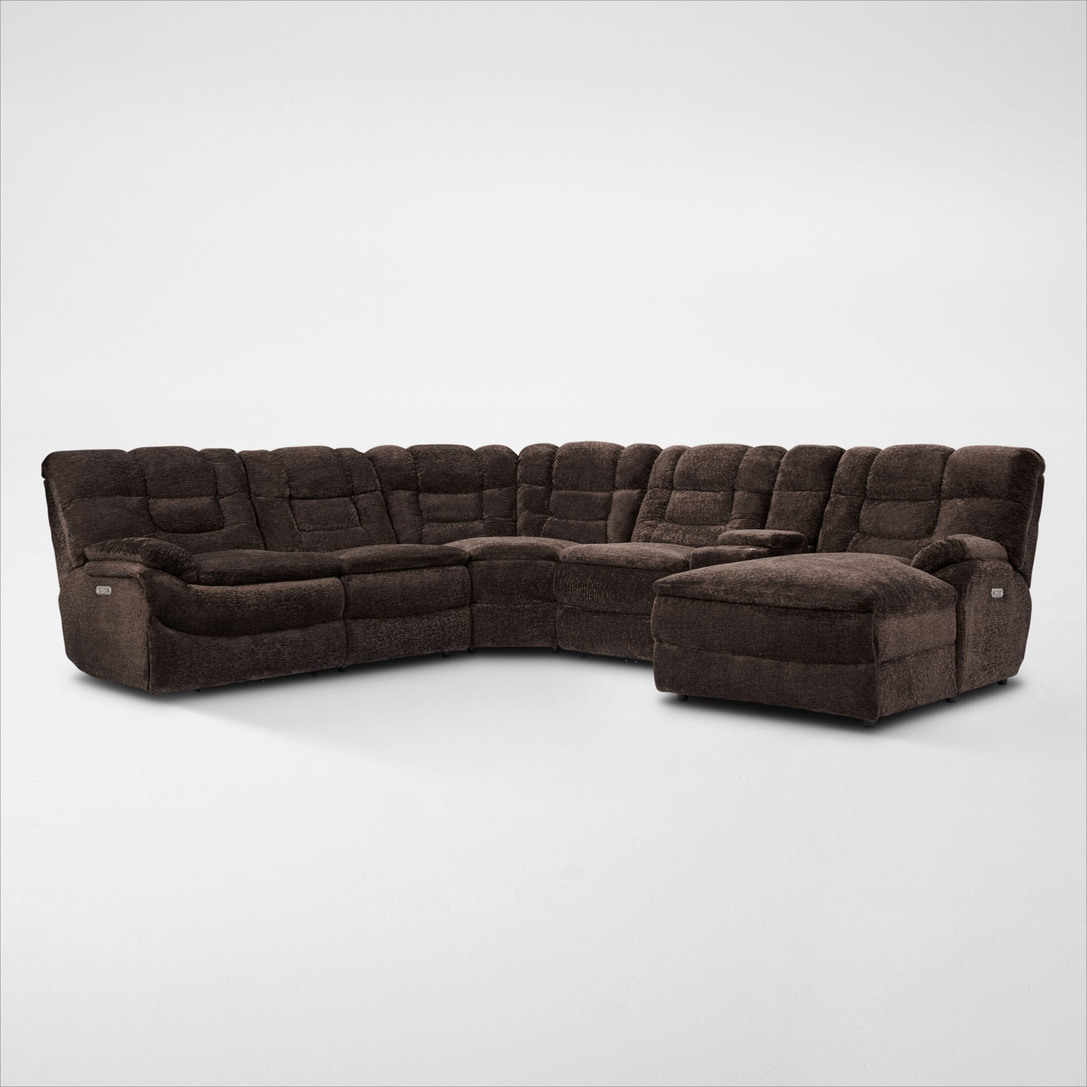 Oversized sectional discount couch with recliners