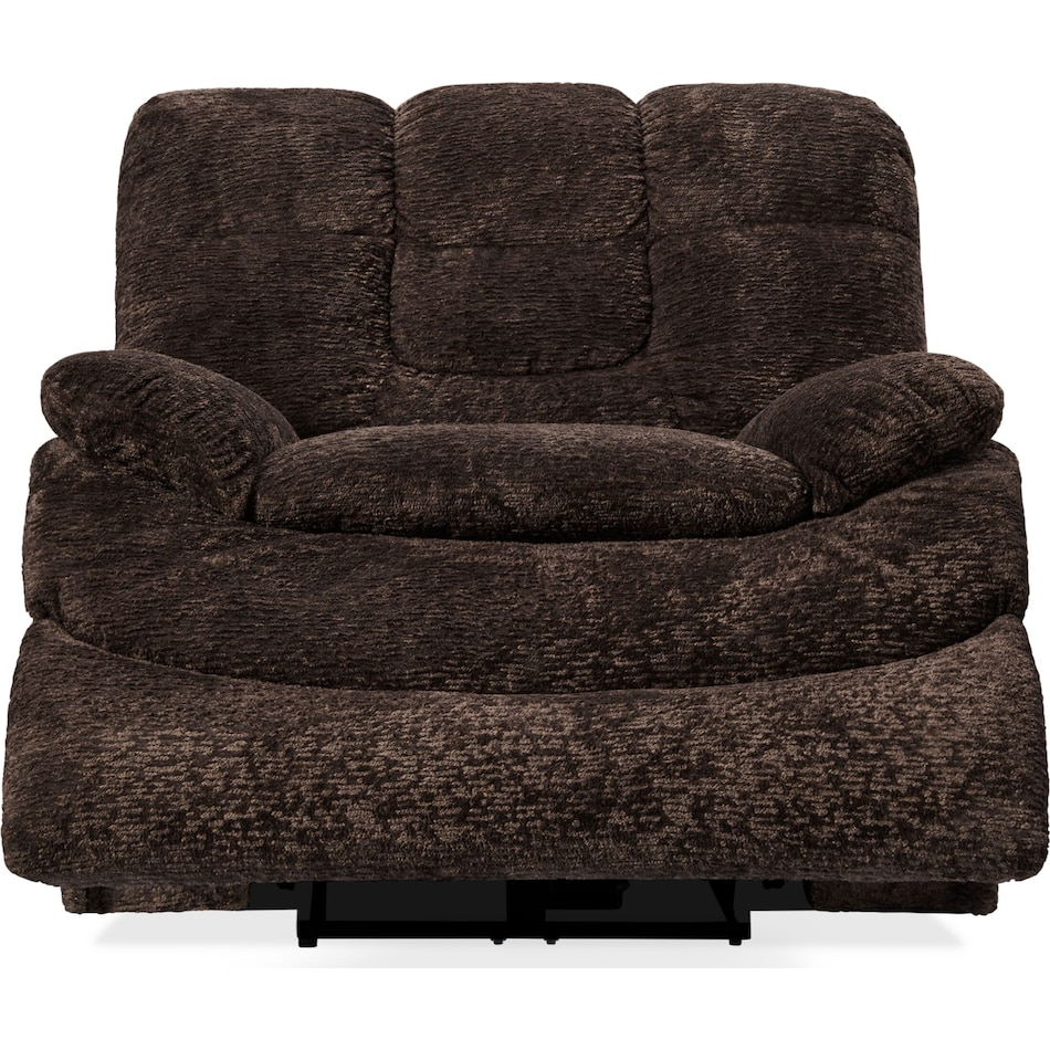 big softie dark brown power recliner   