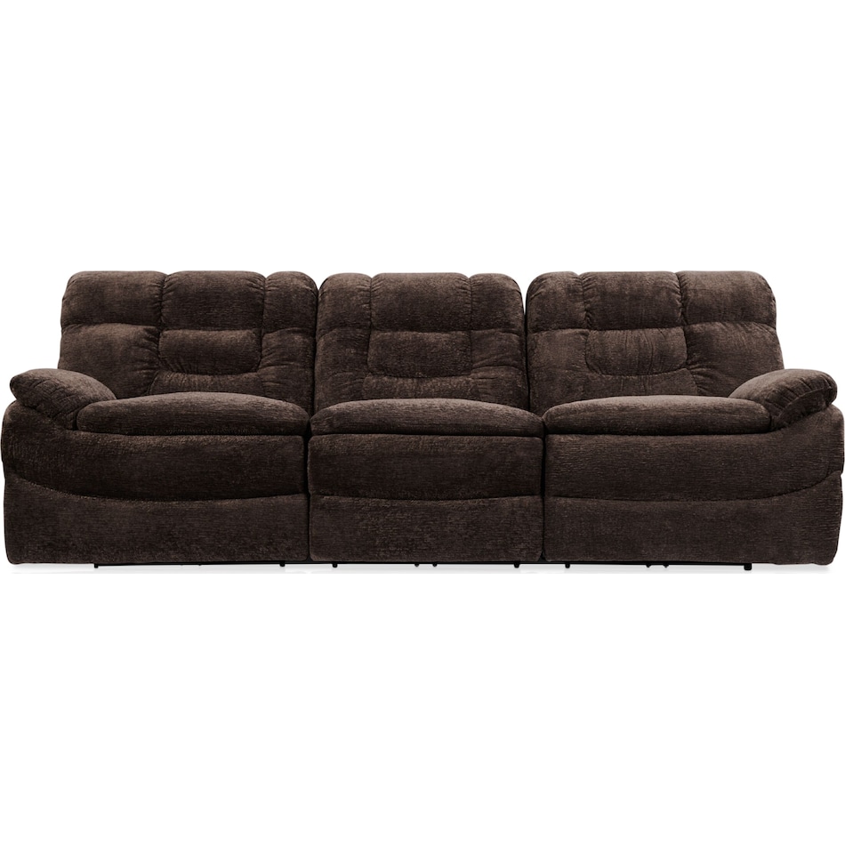 big softie dark brown power reclining sofa   