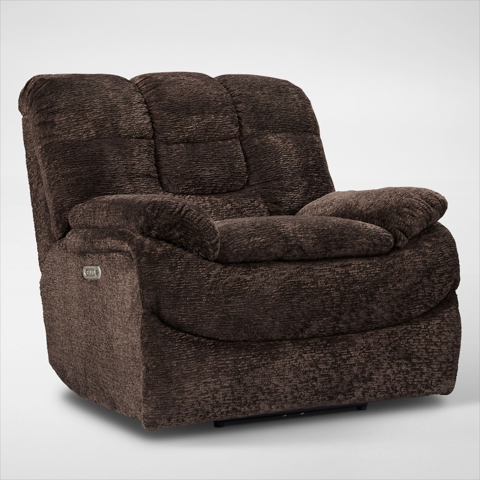 big softie dark brown recliner web   