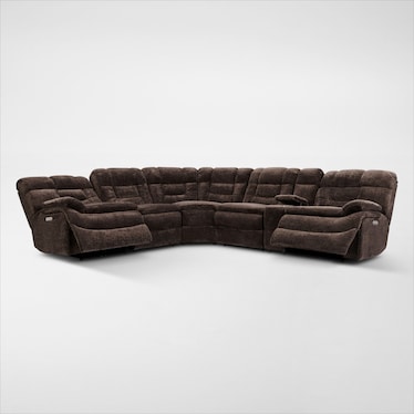 Big Softie 6-Piece Dual-Power Reclining Sectional