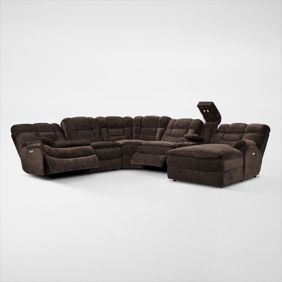 big softie dark brown sectional web   