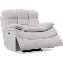 big softie gray power recliner   