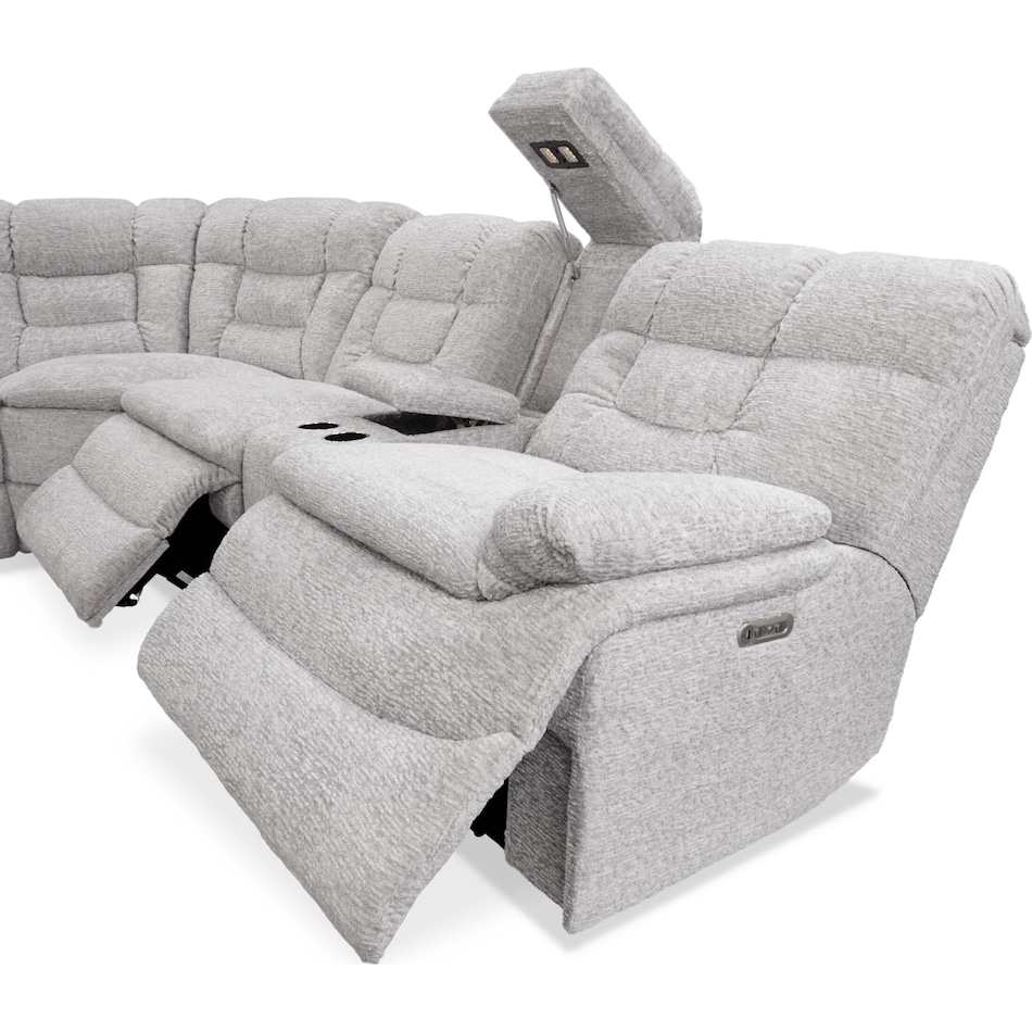 big softie gray sectional   