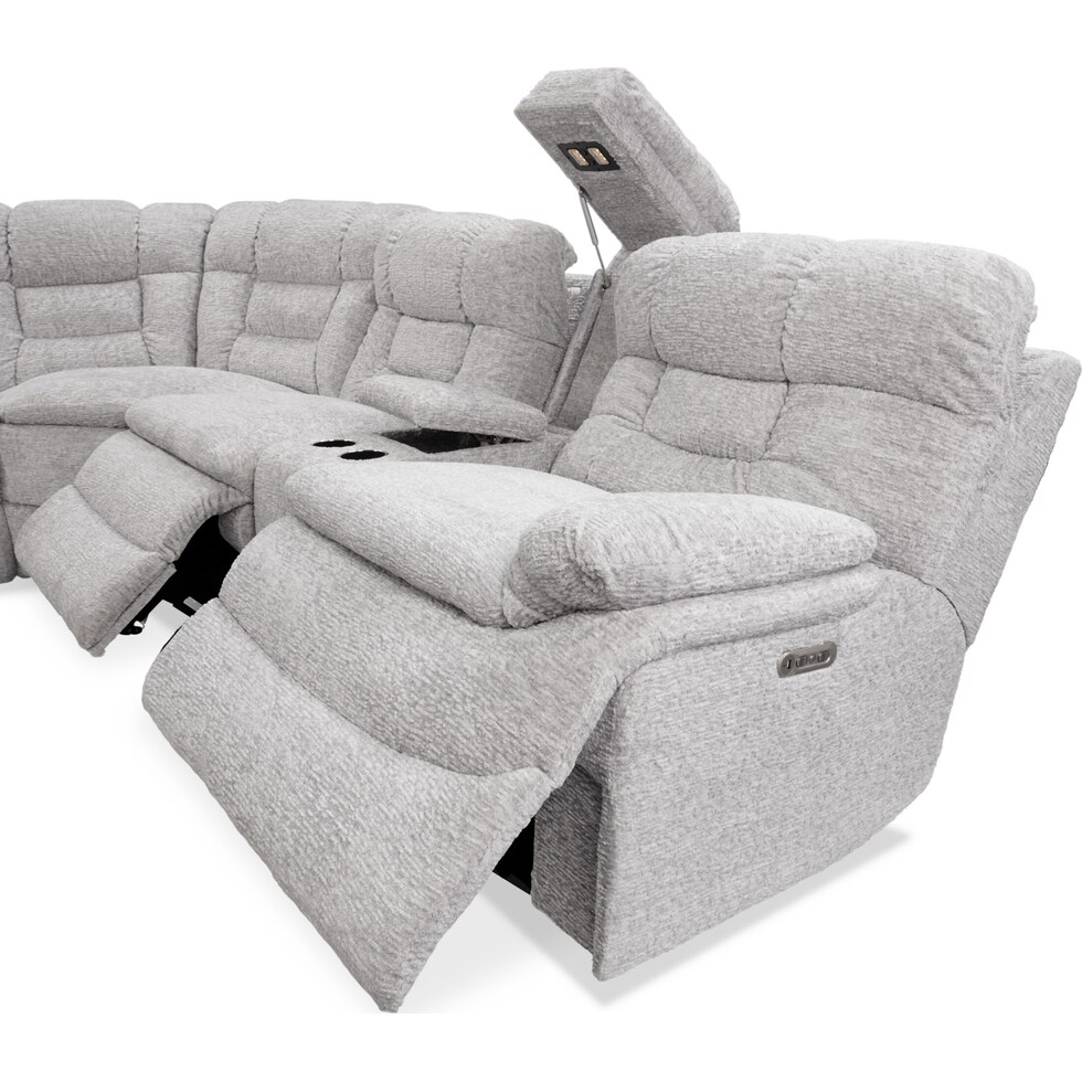 big softie gray sectional   