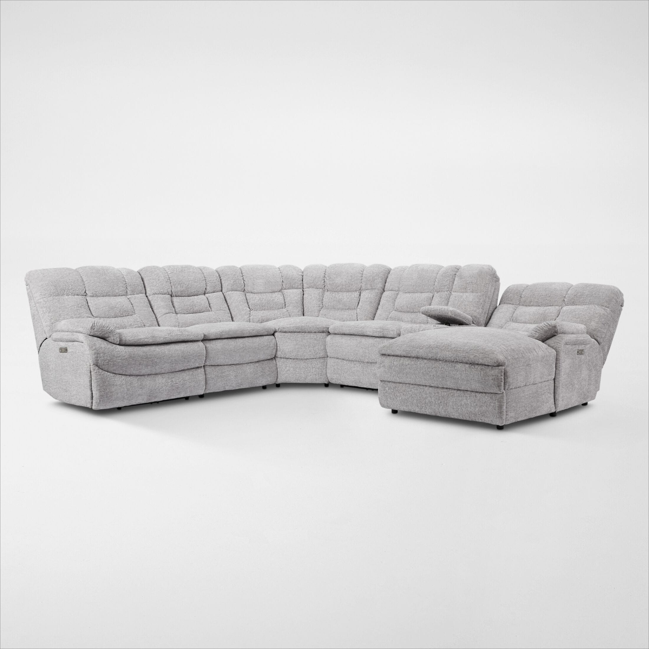 Grey sectional value city sales