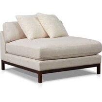 big sur white armless chair   