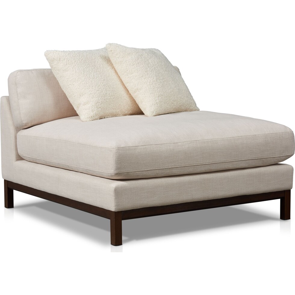 big sur white armless chair   