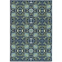 bilboa blue outdoor area rug   