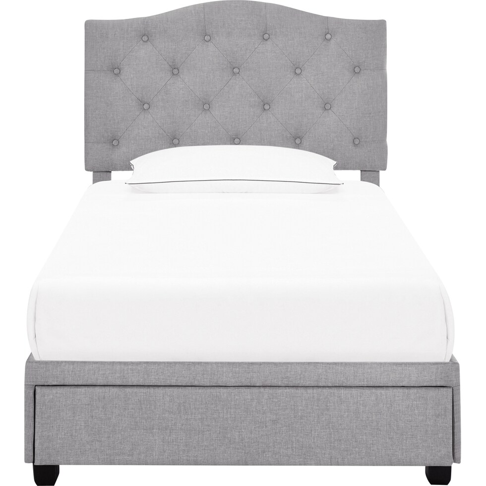 billie gray twin bed   