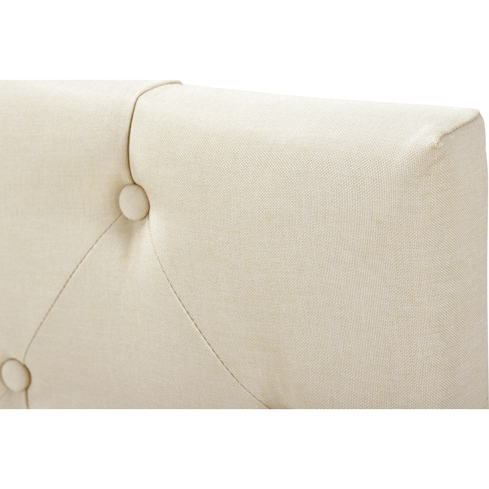 billie white king bed   