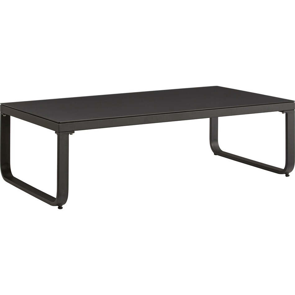 biloxi black outdoor coffee table   