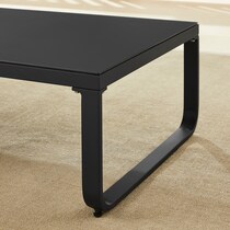 biloxi black outdoor coffee table   